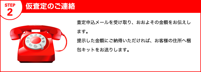 2.仮査定のご連絡